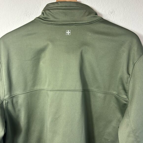 SWISS TECH MEN'S OLIVE GREEN FULL ZIP LONG SLEEVE JACKET SIZE LARGE WINTER - Picture 4 of 8